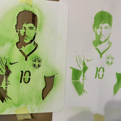 Neymar JR - Khuôn in Stencil
