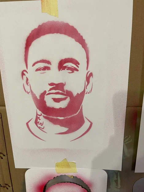 Neymar JR - Khuôn in Stencil - Image 5