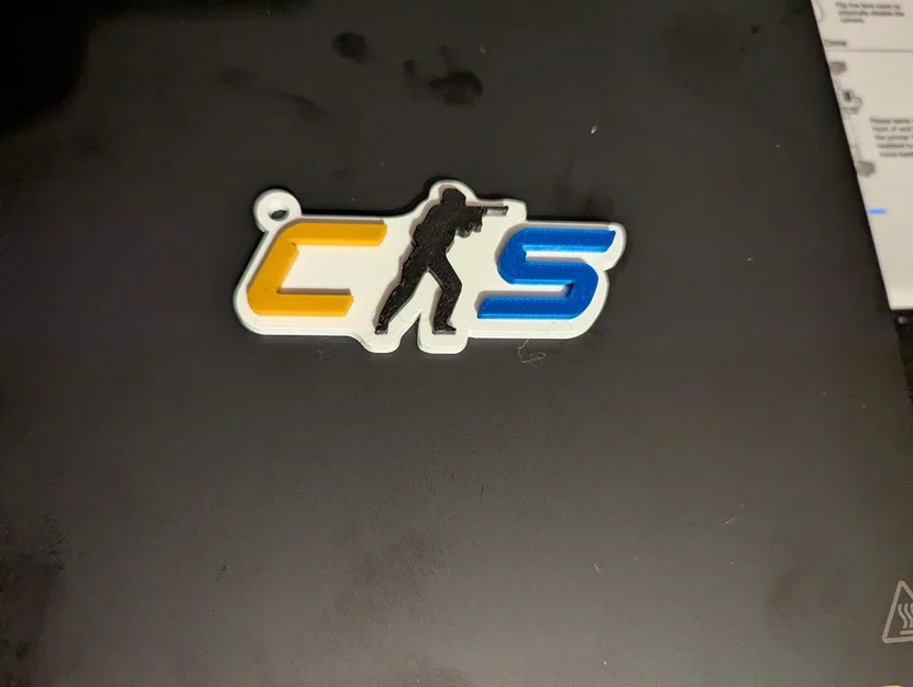 Móc khóa logo Counter Strike 3D - Phụ kiện độc đáo cho game thủ - Image 1