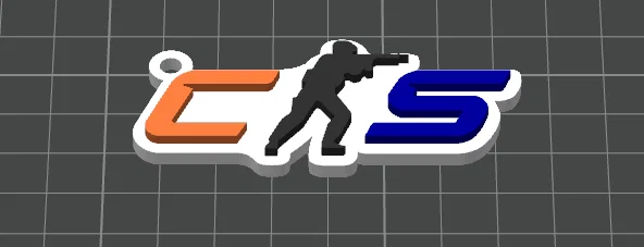 Móc khóa logo Counter Strike 3D - Phụ kiện độc đáo cho game thủ - Image 2