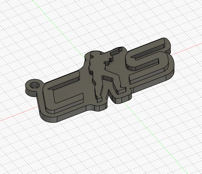 Móc khóa logo Counter Strike 3D - Phụ kiện độc đáo cho game thủ - Image 3