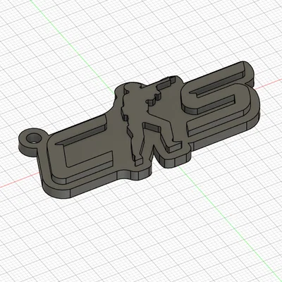 Móc khóa logo Counter Strike 3D - Phụ kiện độc đáo cho game thủ