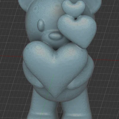 Mô hình Gấu Teddy Love đáng yêu dành tặng ngày Valentine