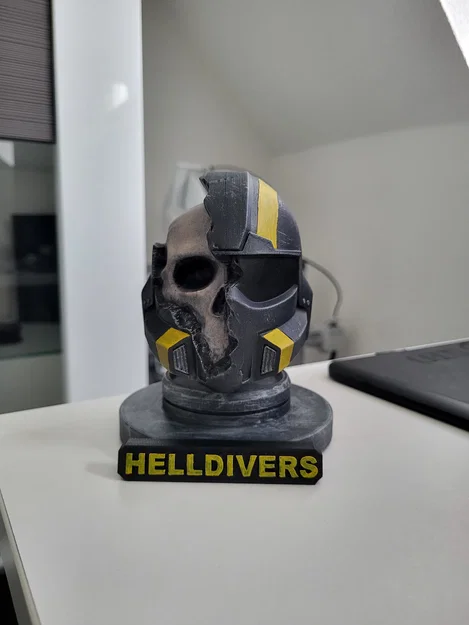 Mô hình Helldivers Helmet/Skull (để trưng bày) - Image 1
