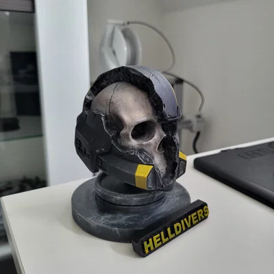 Mô hình Helldivers Helmet/Skull (để trưng bày)