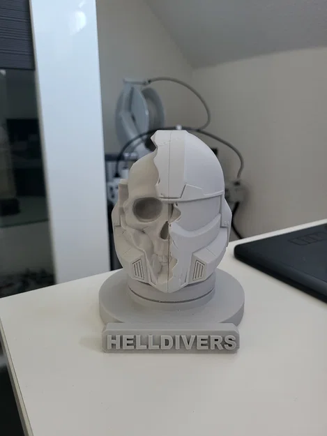Mô hình Helldivers Helmet/Skull (để trưng bày) - Image 4