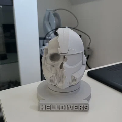 Mô hình Helldivers Helmet/Skull (để trưng bày)
