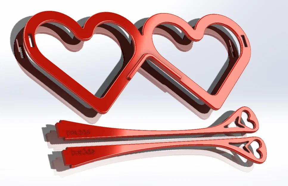 Mẫu mắt kính trái tim in 3D độc đáo làm quà tặng Valentine - Image 1