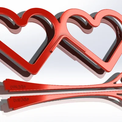 Mẫu mắt kính trái tim in 3D độc đáo làm quà tặng Valentine