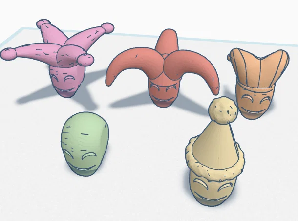 Bộ sưu tập đầu Jester (chú hề) sáng tạo cho Dummy 13 - Image 2