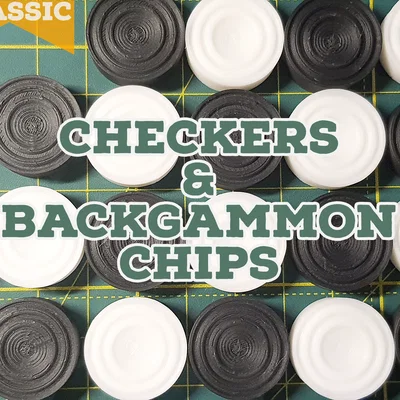 Bộ quân cờ Caro và Backgammon in 3D tiêu chuẩn