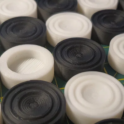 Bộ quân cờ Caro và Backgammon in 3D tiêu chuẩn