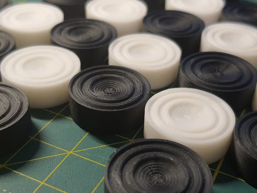 Bộ quân cờ Caro và Backgammon in 3D tiêu chuẩn - Image 5