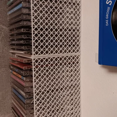 Kệ đựng đĩa CD treo tường - Giải pháp sắp xếp ngăn nắp bằng 3D Printing