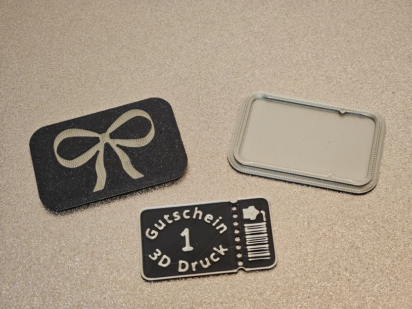 Thẻ quà tặng in 3D (Gutschein 3D Druck) độc đáo và sáng tạo - Image 1