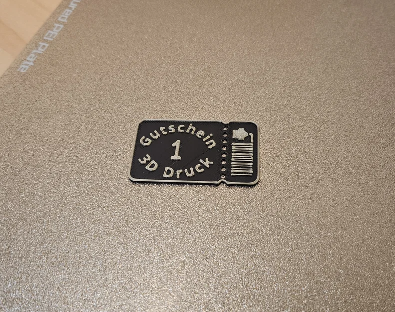 Thẻ quà tặng in 3D (Gutschein 3D Druck) độc đáo và sáng tạo - Image 2
