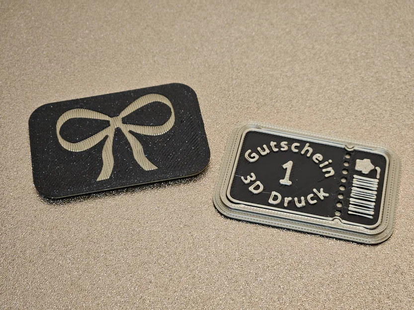Thẻ quà tặng in 3D (Gutschein 3D Druck) độc đáo và sáng tạo - Image 4
