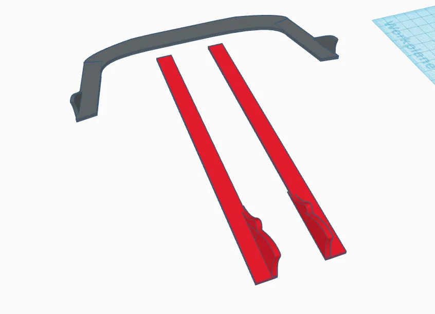 Bộ ốp cản trước và hông xe RC Drift 240sx Aerowolf Style 1/10 - Image 2