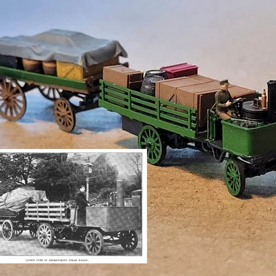 C&D - Xe tải hơi nước kèm rơ-moóc (Tỷ lệ 1:148)