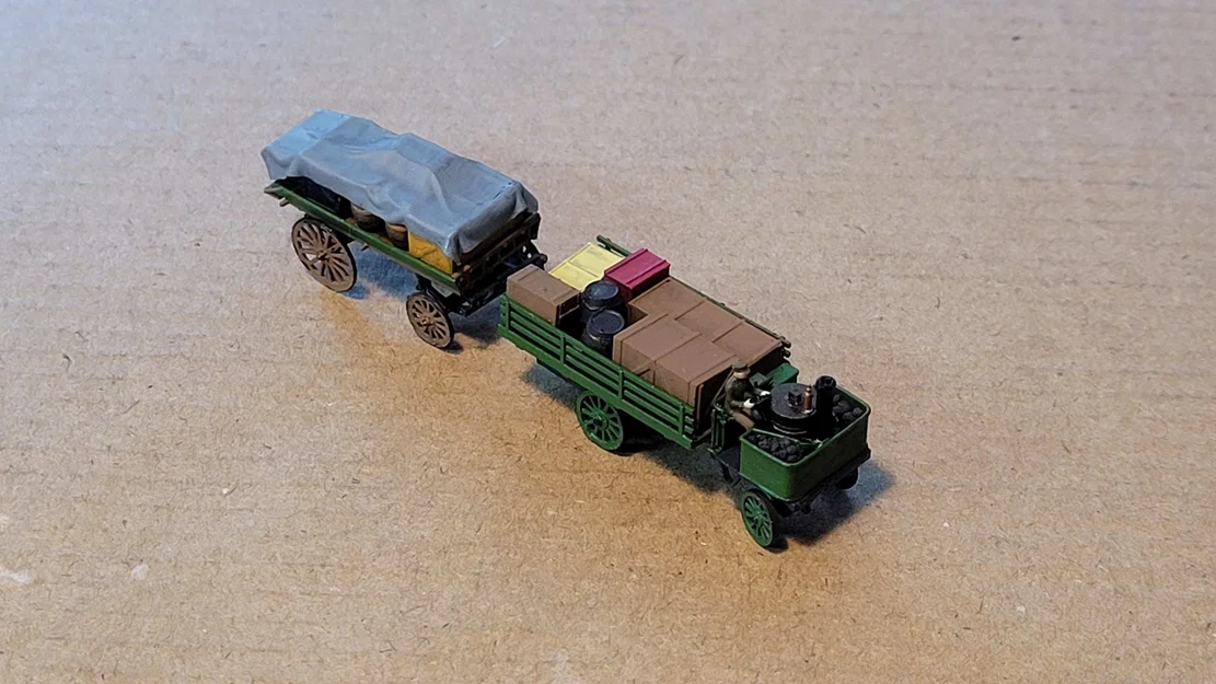 C&D - Xe tải hơi nước kèm rơ-moóc (Tỷ lệ 1:148) - Image 2