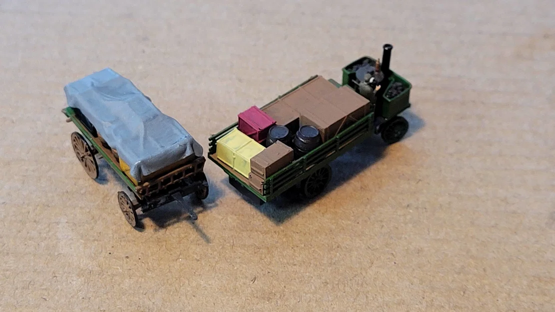 C&D - Xe tải hơi nước kèm rơ-moóc (Tỷ lệ 1:148) - Image 3