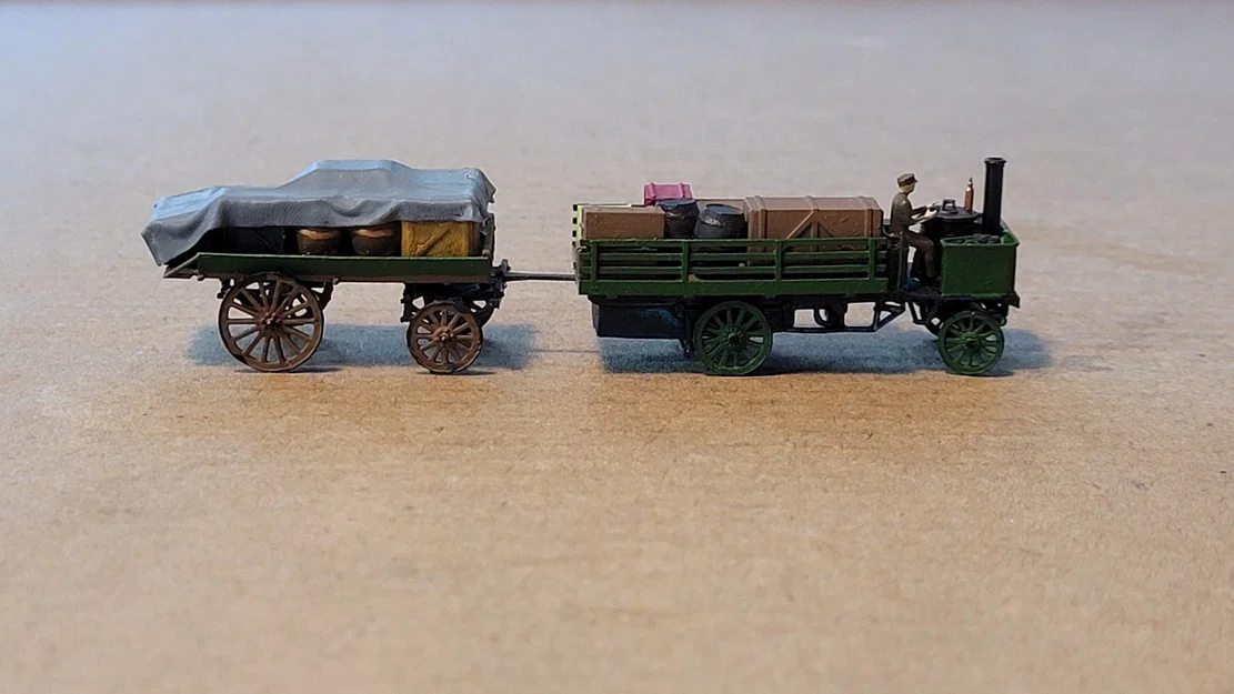 C&D - Xe tải hơi nước kèm rơ-moóc (Tỷ lệ 1:148) - Image 4