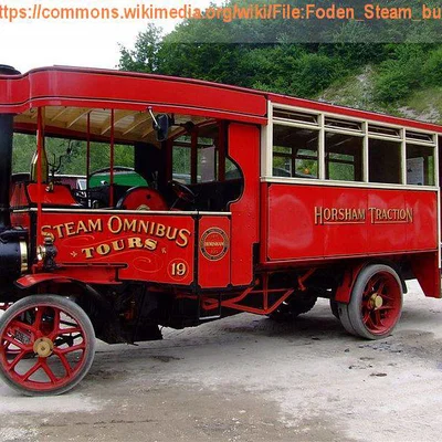 Mô hình xe buýt hơi nước Foden (Foden Steam Omnibus) tỉ lệ N-scale