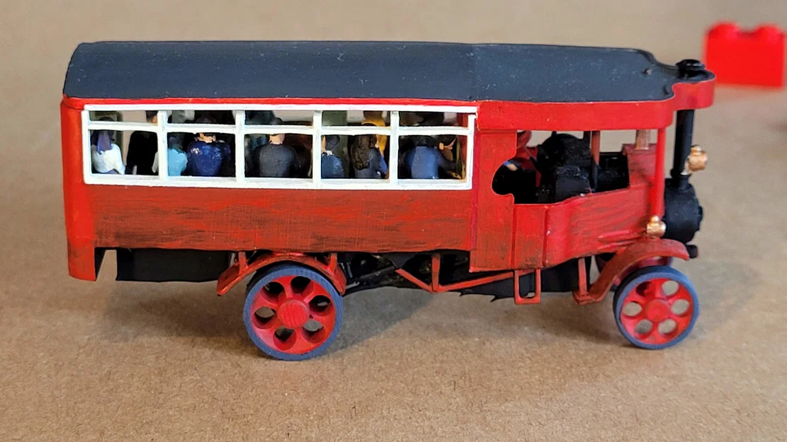 Mô hình xe buýt hơi nước Foden (Foden Steam Omnibus) tỉ lệ N-scale - Image 3