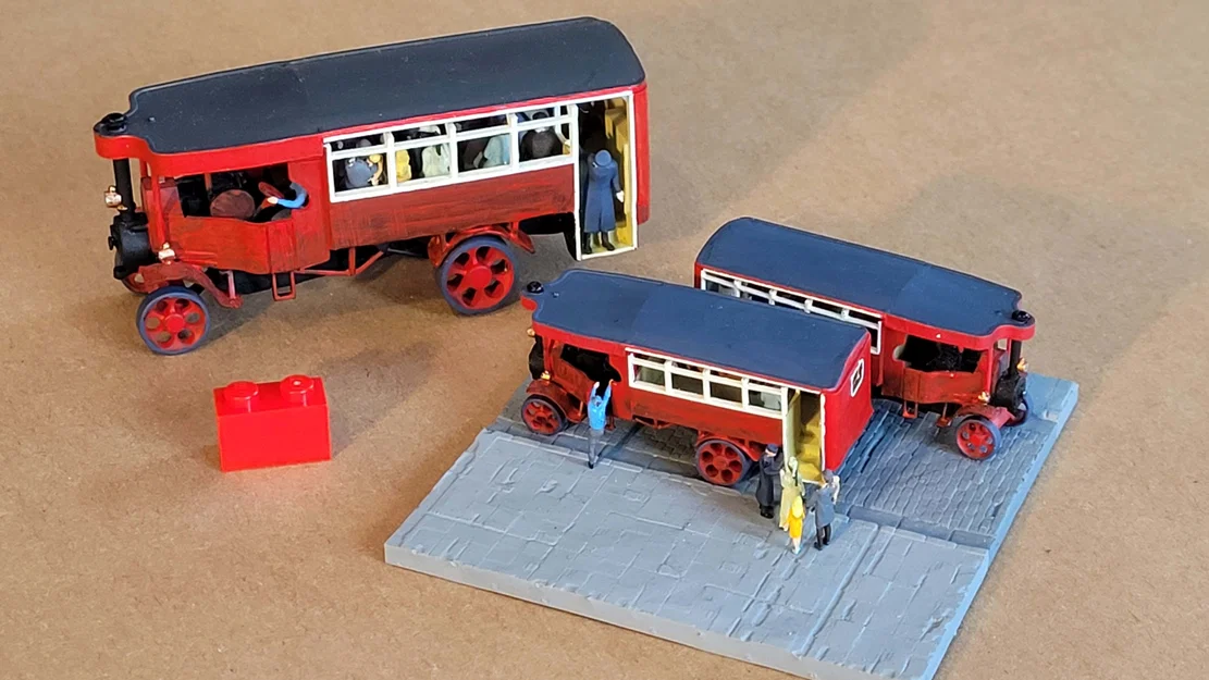 Mô hình xe buýt hơi nước Foden (Foden Steam Omnibus) tỉ lệ N-scale - Image 4