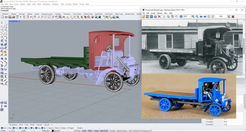 OIT - Mô hình xe tải Thornycroft PB-type (tỷ lệ 1:148) - Image 7