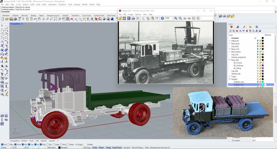 OIT - Mô hình xe tải Thornycroft PB-type (tỷ lệ 1:148) - Image 9