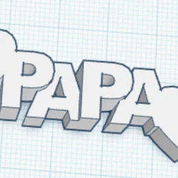 Mô hình 3D quà tặng Nana và Papa ý nghĩa cho ông bà