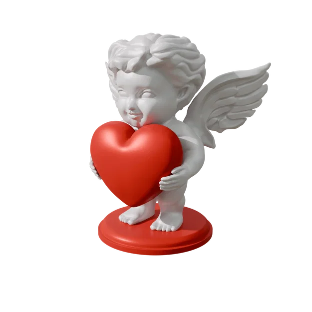 Mô hình thiên thần Cupid ôm trái tim cho ngày lễ Valentine - Image 1