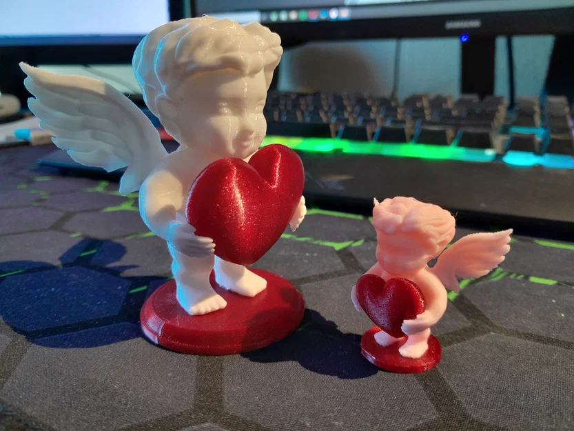 Mô hình thiên thần Cupid ôm trái tim cho ngày lễ Valentine - Image 2