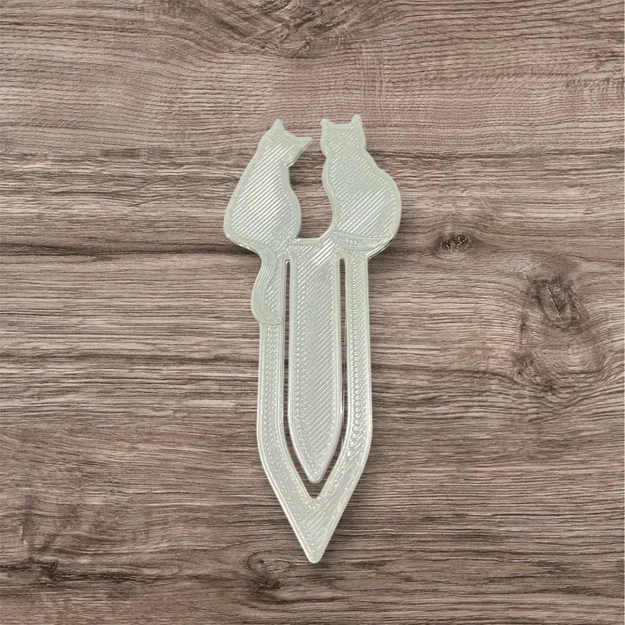 Mẫu in 3D kẹp sách hình đôi mèo dễ thương cho người yêu sách - Image 3