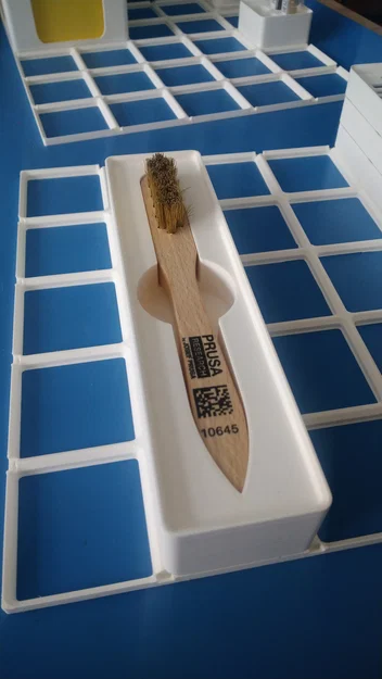 Giá đỡ bàn chải vệ sinh nozzle Prusa hệ Gridfinity - Image 1