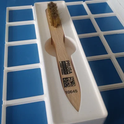 Giá đỡ bàn chải vệ sinh nozzle Prusa hệ Gridfinity