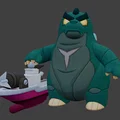 Mô hình 3D Godzilla Buzz Brawl Stars cực ngầu cho game thủ - Thumbnail 3