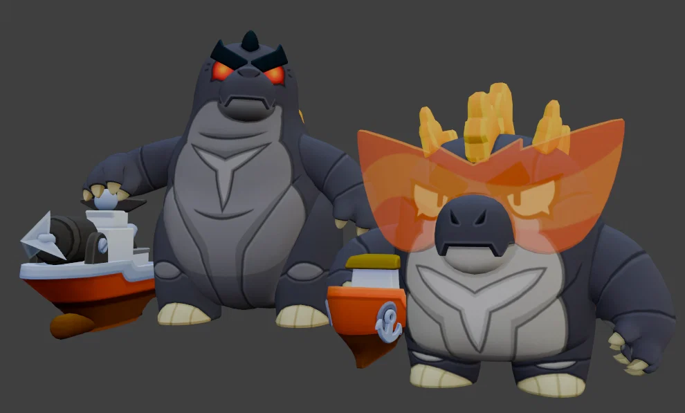Mô hình 3D Godzilla Buzz Brawl Stars cực ngầu cho game thủ - Image 4
