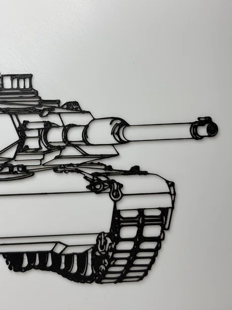 Bản vẽ kỹ thuật xe tăng M1 Abrams - Tranh in 3D - Image 2