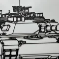 Bản vẽ kỹ thuật xe tăng M1 Abrams - Tranh in 3D - Thumbnail 3
