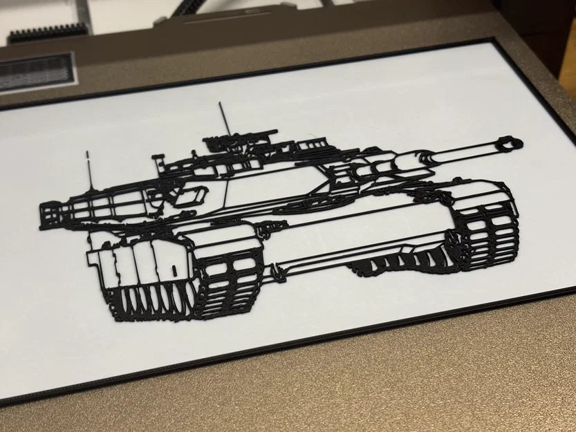 Bản vẽ kỹ thuật xe tăng M1 Abrams - Tranh in 3D - Image 4