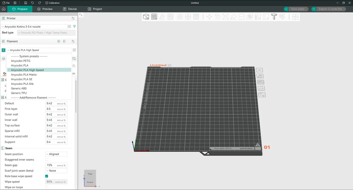 Profile Orca Slicer cho Kobra 2 Pro và Kobra 3 - Image 2