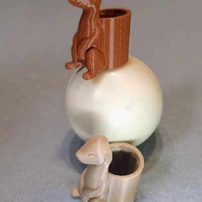 Vòng giữ khăn quàng Hướng đạo sinh hình chú cầy Meerkat in 3D