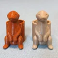 Vòng giữ khăn quàng Hướng đạo sinh hình chú cầy Meerkat in 3D - Thumbnail 4