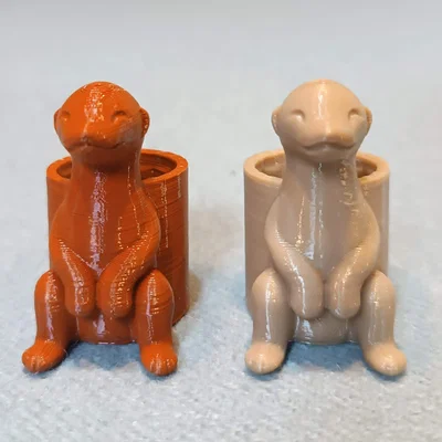 Vòng giữ khăn quàng Hướng đạo sinh hình chú cầy Meerkat in 3D