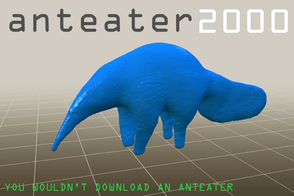 Mô hình 3D thú ăn kiến Anteater độc đáo và thú vị - Image 1