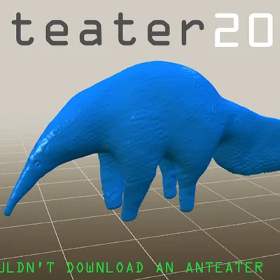 Mô hình 3D thú ăn kiến Anteater độc đáo và thú vị