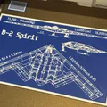 Mô hình in 3D Bản vẽ kỹ thuật máy bay B-2 Spirit độc đáo - Thumbnail 2