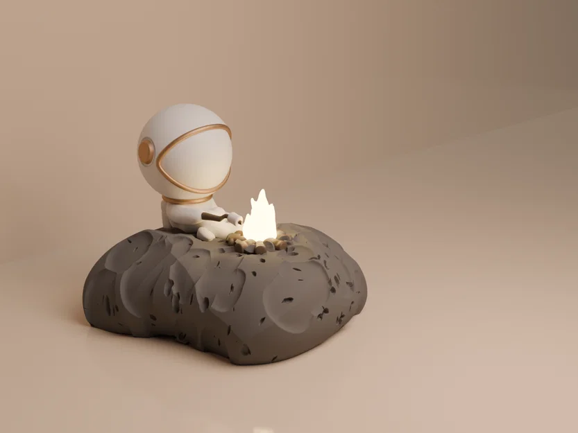 Mô hình Phi hành gia nướng kẹo dẻo trang trí độc đáo (in 3D) - Image 2